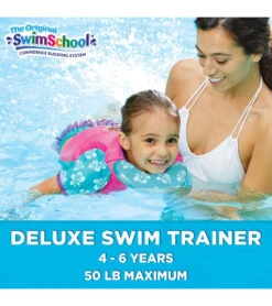 Kids' Deluxe Swim Trainer Vest With Collar -Splash Essentials 5665917108392 pinkblue 9a