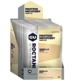 Gu Roctane Protein Recovery Mix ( 10 Single Serve Packs) -Splash Essentials 5666610446504 vanilla