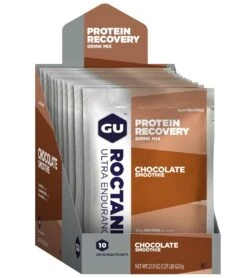 Gu Roctane Protein Recovery Mix ( 10 Single Serve Packs) -Splash Essentials 5666610577576 chocolate