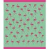 Dohler Printed Velour Beach Towel 58" X 74" -Splash Essentials 5668068425896 multiflamingo 1a