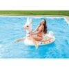 Intex Cute Llama Ride-On Inflatable Pool Float -Splash Essentials 5677474873512 white 1a