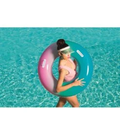 Rainbow Swim 36" Tube With Handles -Splash Essentials 5678954807464 multi 4a