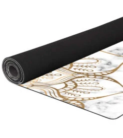 Lotus Yoga Mat 72" 3mm -Splash Essentials 6635510825128 white 3a