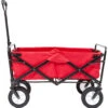 Collapsible Folding Outdoor Utility Wagon -Splash Essentials 6700183257256 red 1a