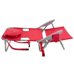 Face Down Beach Chair W/ Backpack Straps -Splash Essentials 6716806398120 red 3a