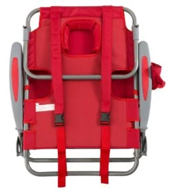 Face Down Beach Chair W/ Backpack Straps -Splash Essentials 6716806398120 red 4a