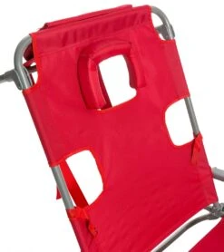 Face Down Beach Chair W/ Backpack Straps -Splash Essentials 6716806398120 red 5a