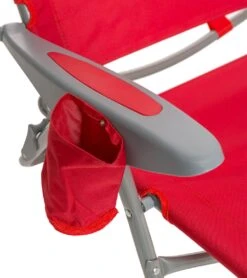 Face Down Beach Chair W/ Backpack Straps -Splash Essentials 6716806398120 red 6a