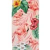 Dohler Flamingos & Flowers Ii Beach Towel 30”X 60” -Splash Essentials 6750757224616 multicolor 1a
