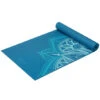 Gaiam Indigo Point Premium Yoga Mat 68" 6mm -Splash Essentials 6755781050536 indigopoint 1a