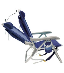 Backpack Beach Chair -Splash Essentials 6948603429032 nauticalblue 3a