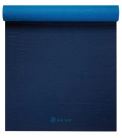 Gaiam 5mm Yoga Mat Longer/Wider -Splash Essentials 7009120583848 navyblue 3a