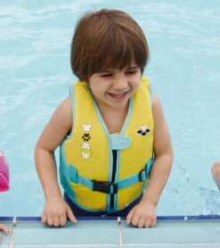 Arena Kids' Friends Swim Vest (Toddler, Little Kid) -Splash Essentials 7626477863080 yellow 4a